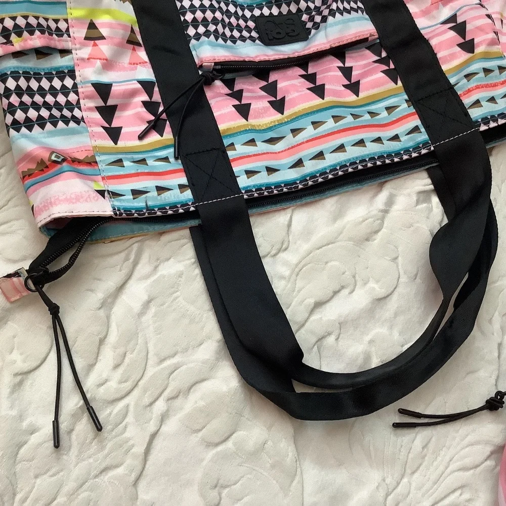 EUC GO! SAC tote overnight‎ diaper bag tote 3 piece set Aztex